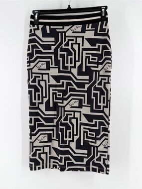 Richard Allan x H&M Jacquard Knit Midi Skirt Small Corporate Chic Quiet Luxury